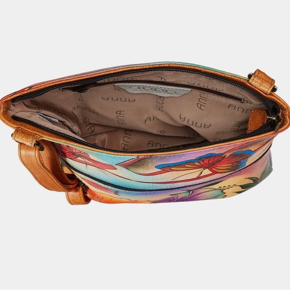 - Slim Cross Shoulder Bag Anna By Anuschka - Picture 4 of 6